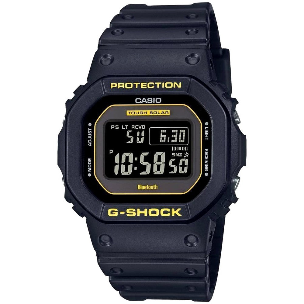 Casio G-Shock Caution Yellow GW-B5600CY-1JF men's black digital watch with solar power and tough, water-resistant design