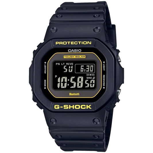 Casio G-Shock Caution Yellow GW-B5600CY-1JF men's black digital watch with solar power and tough, water-resistant design
