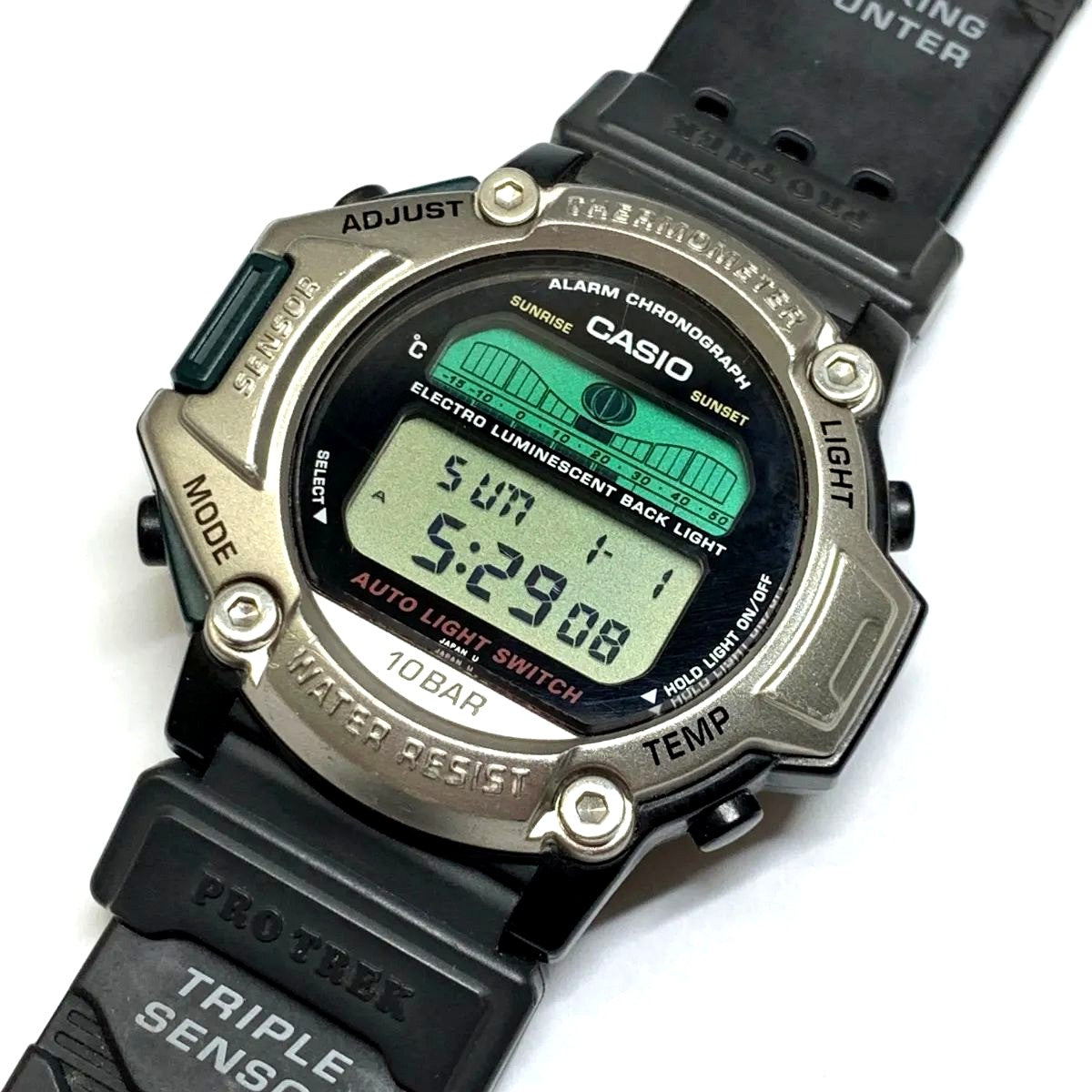 Casio PRT-11 Model Used Authentic Japanese Battery-Powered Watch — Japan Import