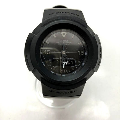 Casio G-Shock AWG-M520BB-1AJF solar radio wave watch with black band and digital analog display