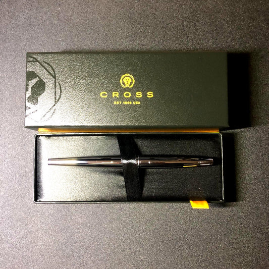 Cross ATX Pure Chrome Fine Point Pen Model ATX 886-2F with original box and warranty card