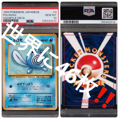 Bandai Nyoromo Pokemon Card PSA 10 Rare collectible from Old Back series Japan import in sleeve