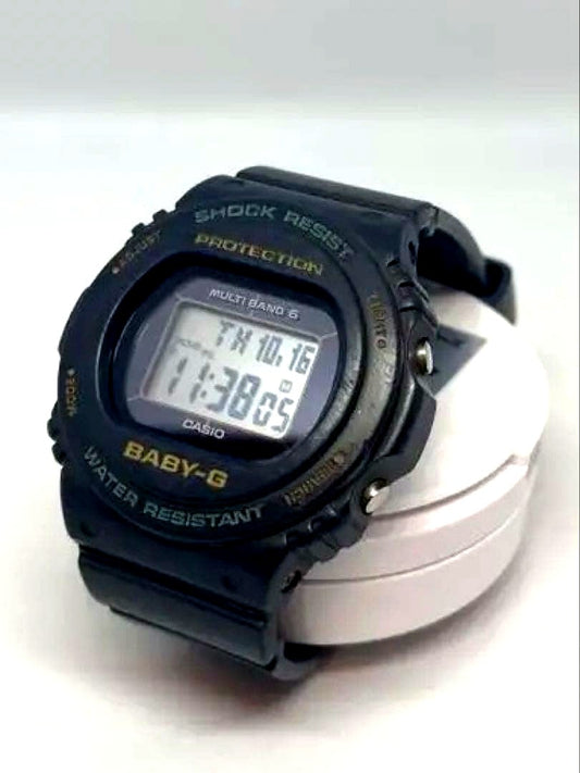Casio Baby-G Digital Watch used model with black resin band and digital display