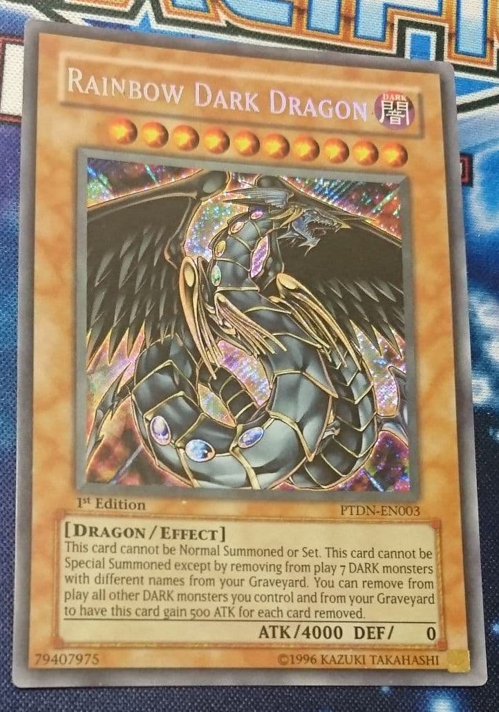 Yu-Gi-Oh Ultimate Gem God Rainbow Dark Dragon PTDN single trading card Japan import
