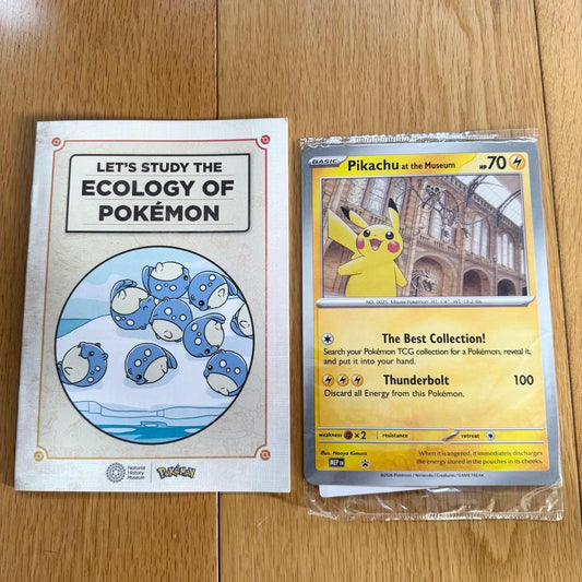 London Limited Pikachu Museum unopened jumbo promo card and booklet set from UK Japan import