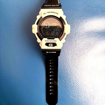 Casio G-Shock G-Lide digital watch with Tough Solar, Multi Band 6, moon phase and tide graph display
