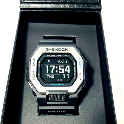 Casio G-Shock GBX-100-1JF G-Lide digital Bluetooth tide graph sport watch black color