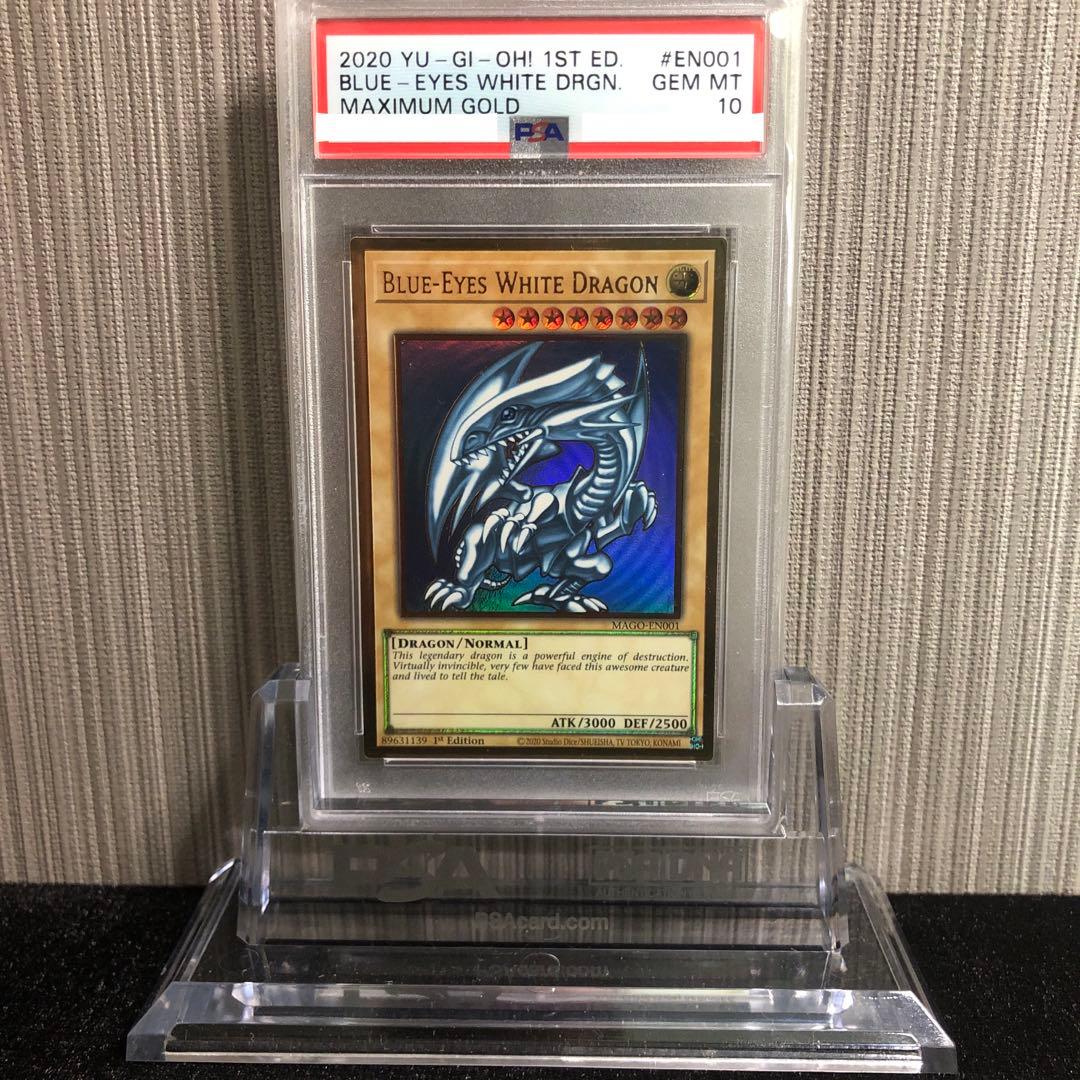 Blue Eyes White Dragon MAGO-EN001 1st Edition PSA10 graded Yugioh card Japan import