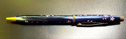 Yozakura Cross Ballpoint Pen Oil-Based Translucent Cobalt Blue