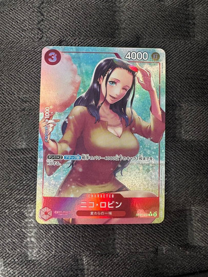 One Piece Game Card featuring Nico Robin ST21-010 parallel version with Punch attribute and 4000 power