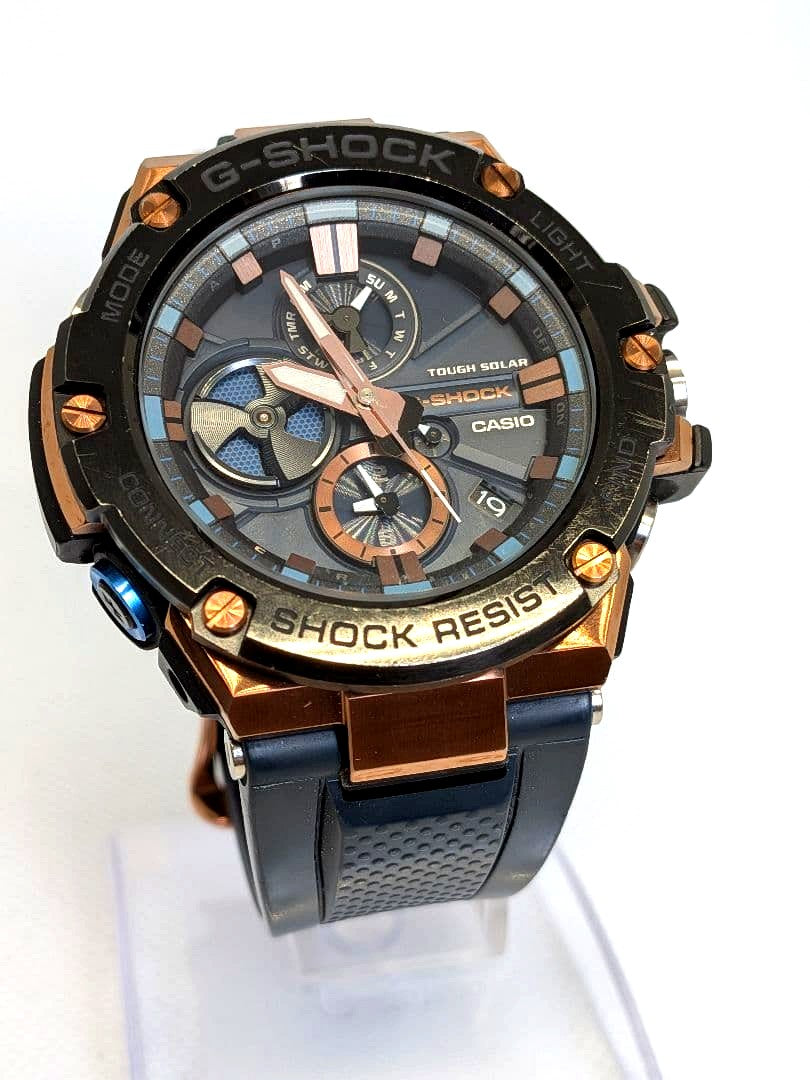 Casio G-Shock B100G-2AJF black and rose gold watch without box or papers