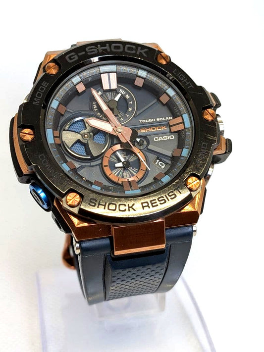 Casio G-Shock B100G-2AJF black and rose gold watch without box or papers
