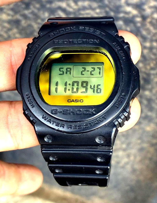 Casio G-Shock DW-5700BBMB black digital watch with durable resin band, Japan import