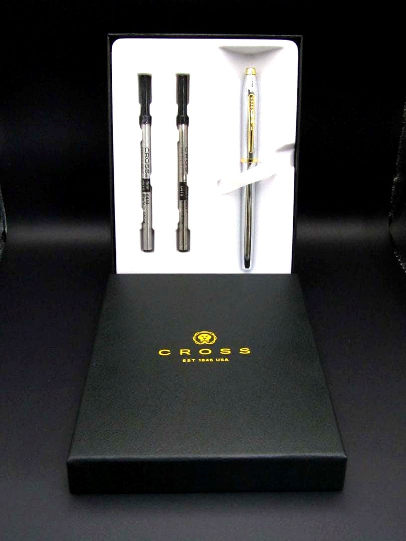 Cross Millennium II 3304 Medalist Selectchip Water-Based Rollerball Pen Set with Gift Box and Refill