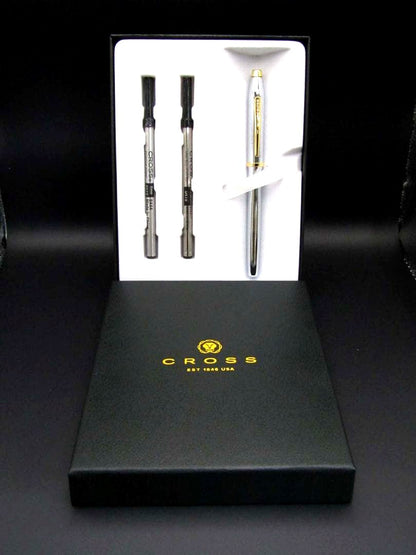 Cross Millennium II 3304 Medalist Selectchip Water-Based Rollerball Pen Set with Gift Box and Refill