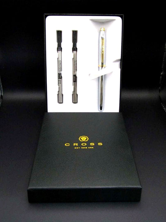 Cross Millennium II 3304 Medalist Selectchip water-based rollerball pen with gift box and two refills