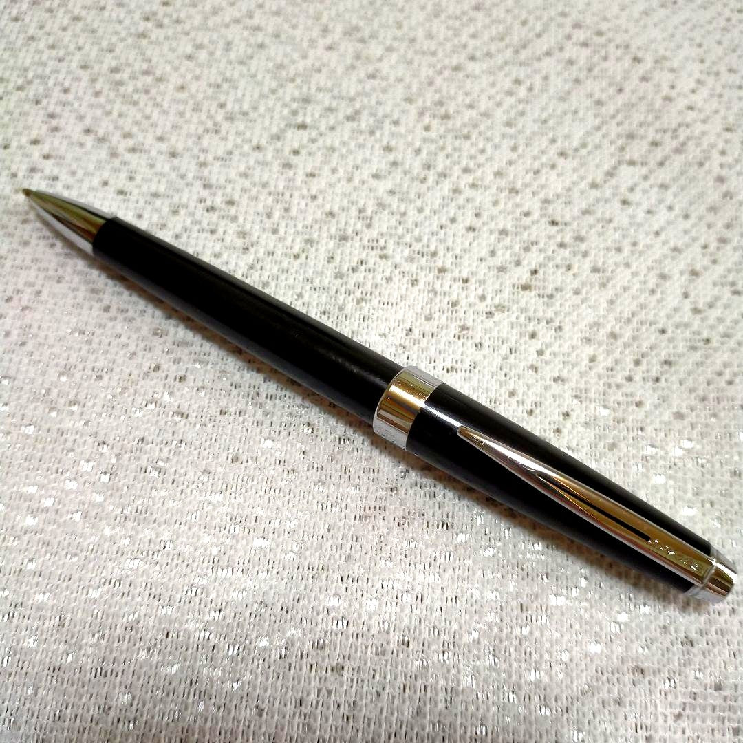 Black Cross ballpoint pen with fine scratches, Japan import, elegant and classic design