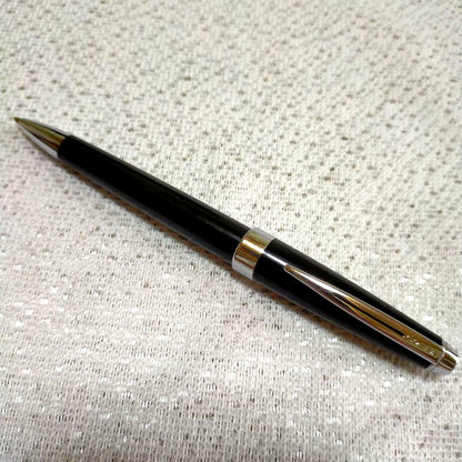 Black Cross ballpoint pen with fine scratches, Japan import, elegant and classic design