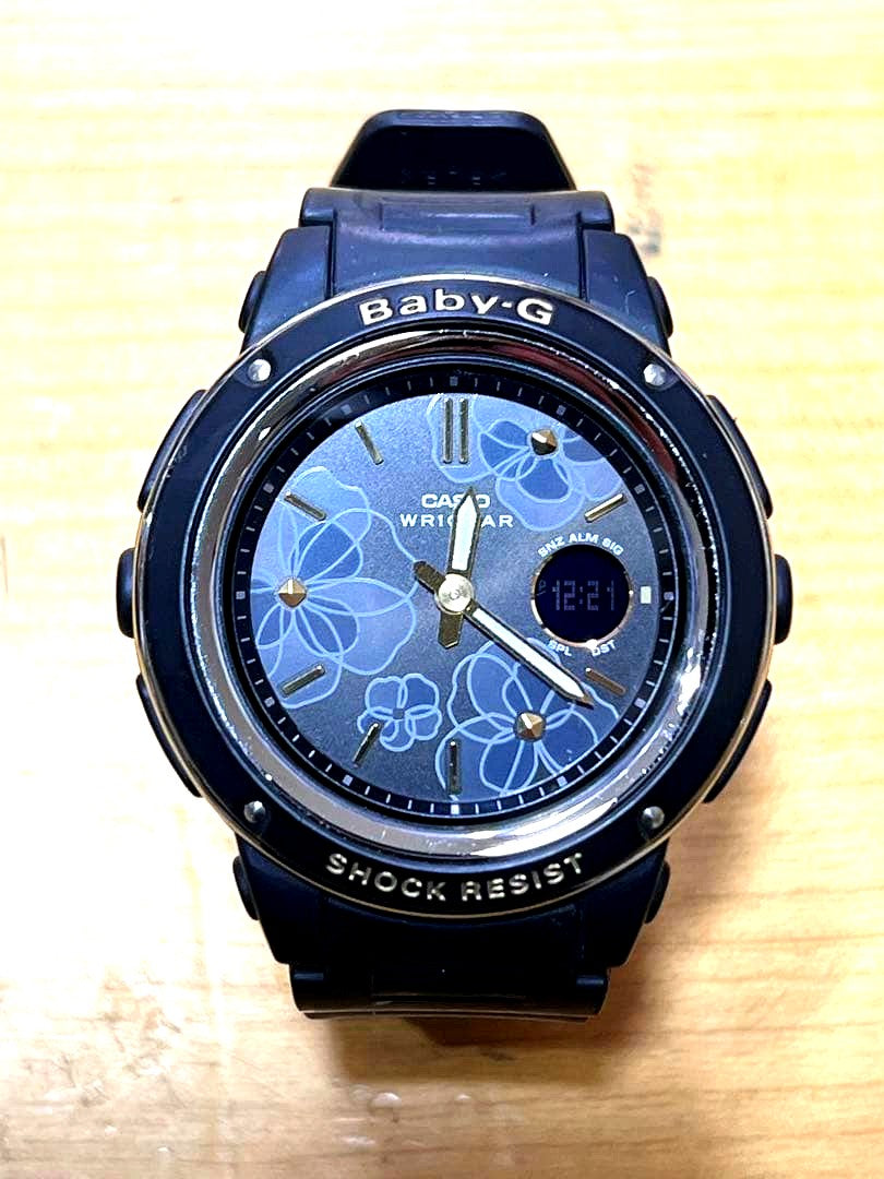 Baby-G Casio Floral Dial BGA-150FL watch body only with shock-resistant and water-resistant features