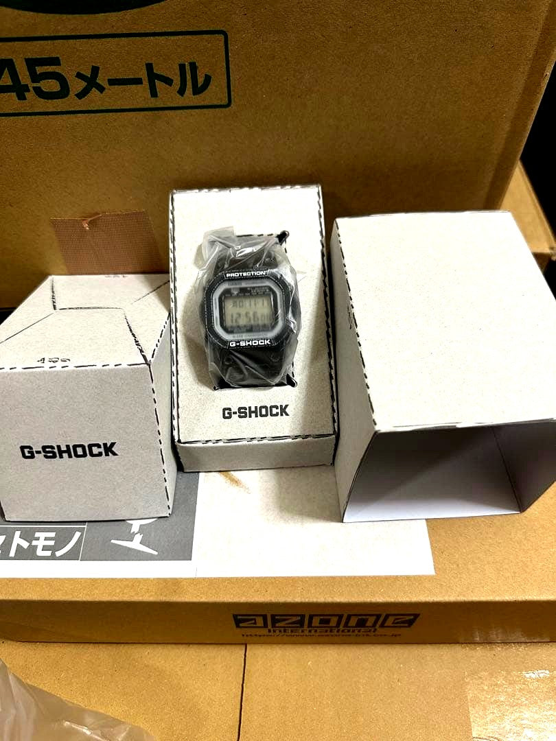 Casio G-Shock DW-5600RGM-1JR watch with origami pattern design, brand new with tags