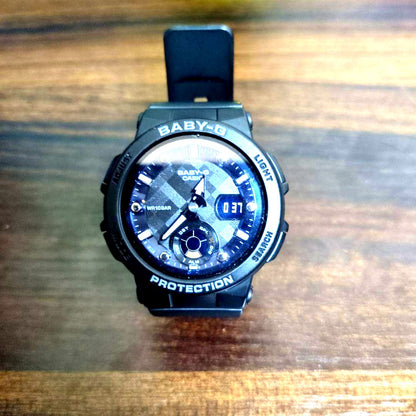 Casio Baby-G Beach Traveler Series BGA-250-1AJF wristwatch with analog and digital display
