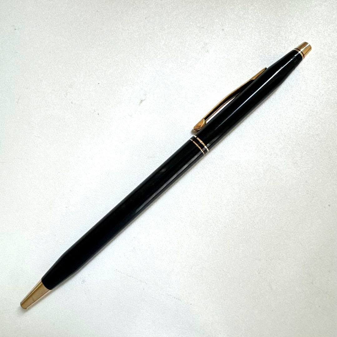 Cross Classic Century twist ballpoint pen in black lacquer finish with signs of age and previous use