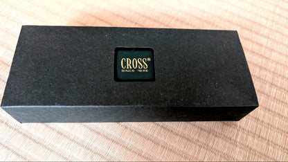 Cross metallic finish ballpoint pen body with dedicated storage case