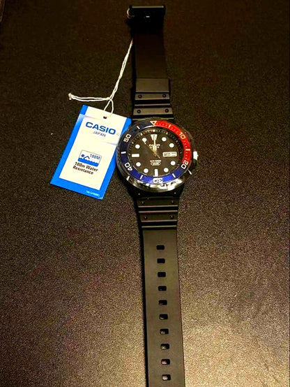 Casio MRW-230H quartz wristwatch water resistant to 100 meters with calendar, Japan import, unworn condition