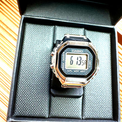 Casio Ring Watch CRW-001-1JR silver color new unused Japan import