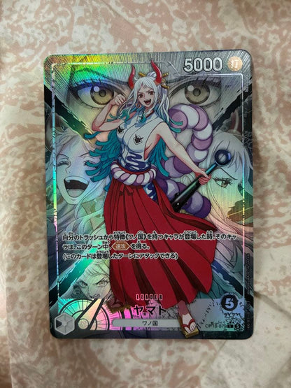 One Piece Card Game Yamato Leader Parallel card in used good condition from Japan
