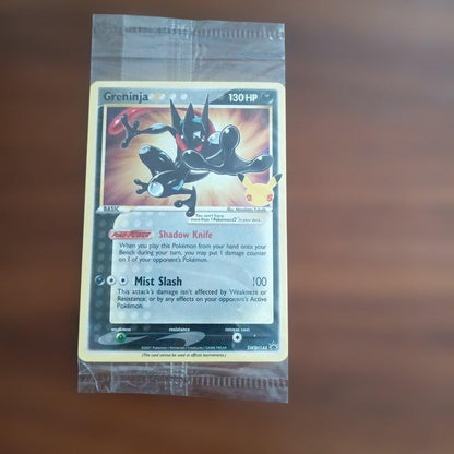 Sealed Gekkouga Greninja 25th Anniversary English promo card from Japan, official overseas version