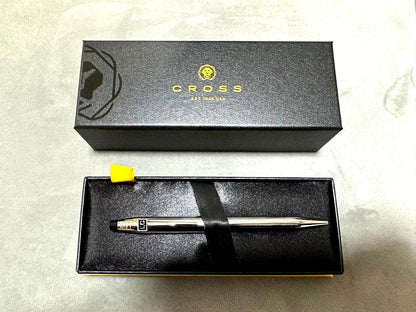 Cross Century II Luxury Card Limited Model silver chrome ballpoint pen with LC logo engraving on clip