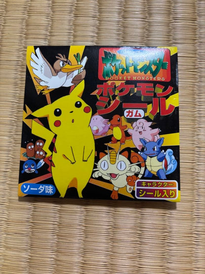 Unopened Nintendo Pokémon Card Gum collectible package with Japanese Pokémon trading card game puzzle accessory