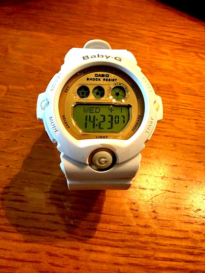 Casio Baby-G White Digital Watch with Shock Resistant Features — Japan Import