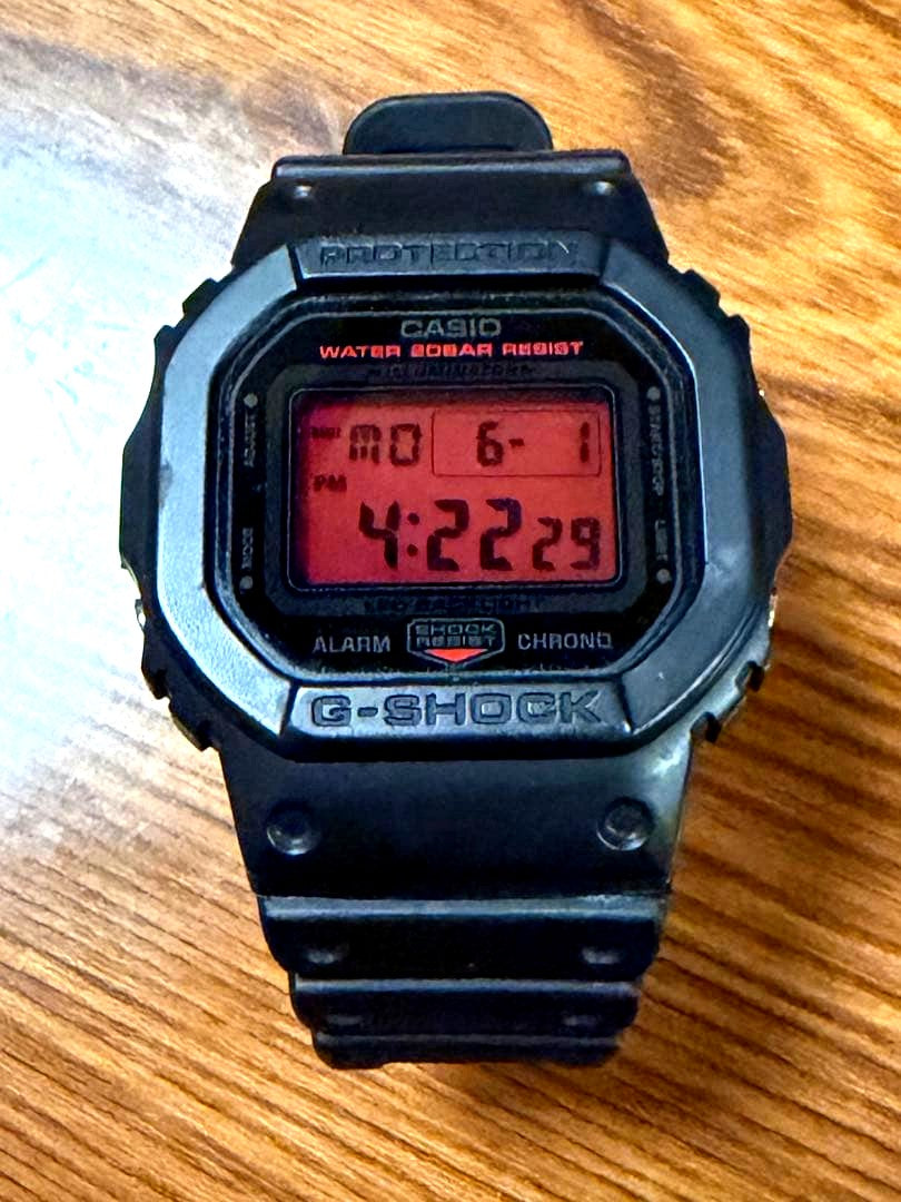 Casio G-Shock DW-5600BBR-1JF Body Only Japanese Import