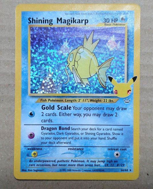 Bandai Hikaru Koiking 25th Anniversary Pokemon card 66/64 English version from Celebrations series
