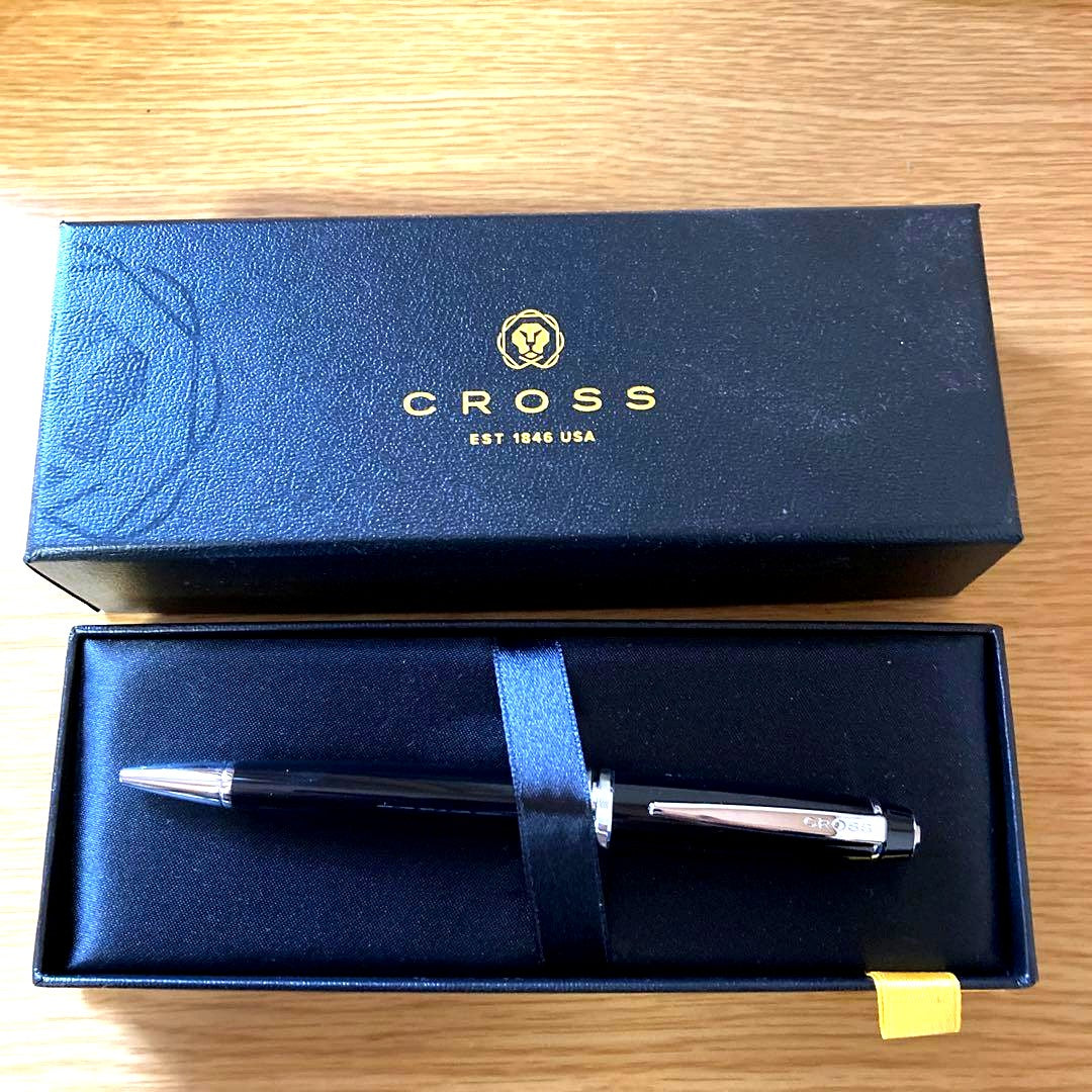 Cross Pen Black Model, Twist Mechanism, One-Color Ink, with Box