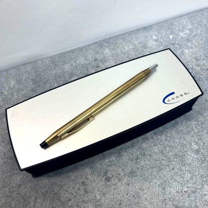 Cross Ballpoint Pen Gold Color with Dedicated Case