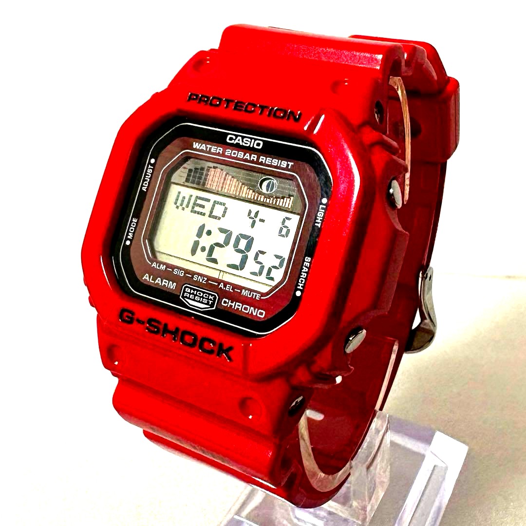 Casio G-Shock G-Lide GLX-5600 red digital watch with shock resistance and 200m water resistance