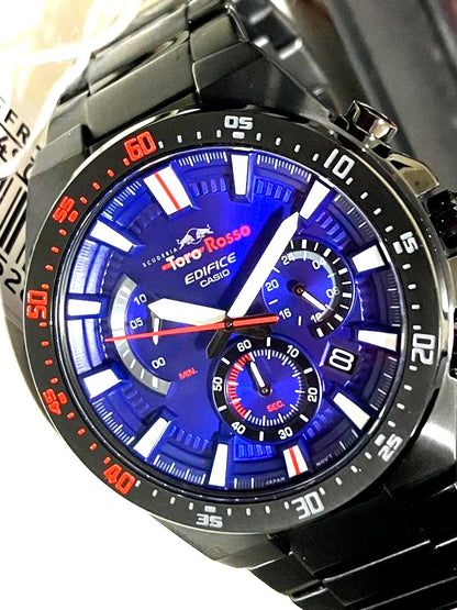 Casio Edifice Scuderia Toro Rosso Limited Edition EFR-563TR-2A blue and black chronograph watch