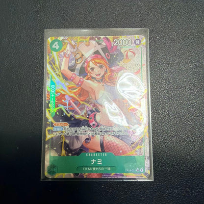 One Piece Film Card Game Nami OP14-031 SR rare Japanese card from the Straw Hat Crew series