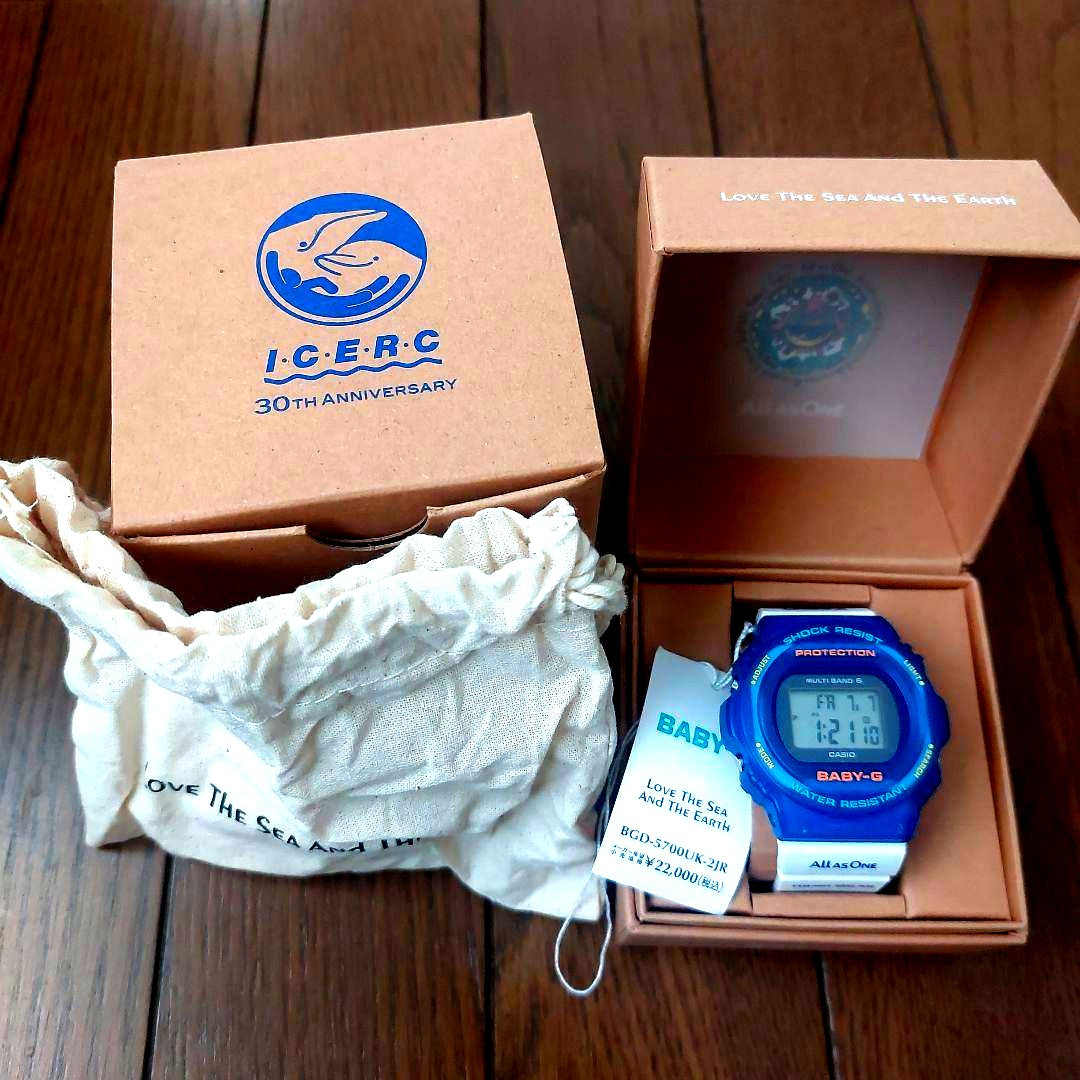 Casio Baby-G Irukuj 30th Anniversary Model BGD-5700UK-2JR blue digital watch