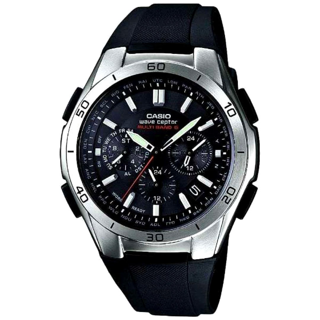 Casio Radio-Controlled Solar Watch WVQ-M410-1AJF in black with Japanese import label