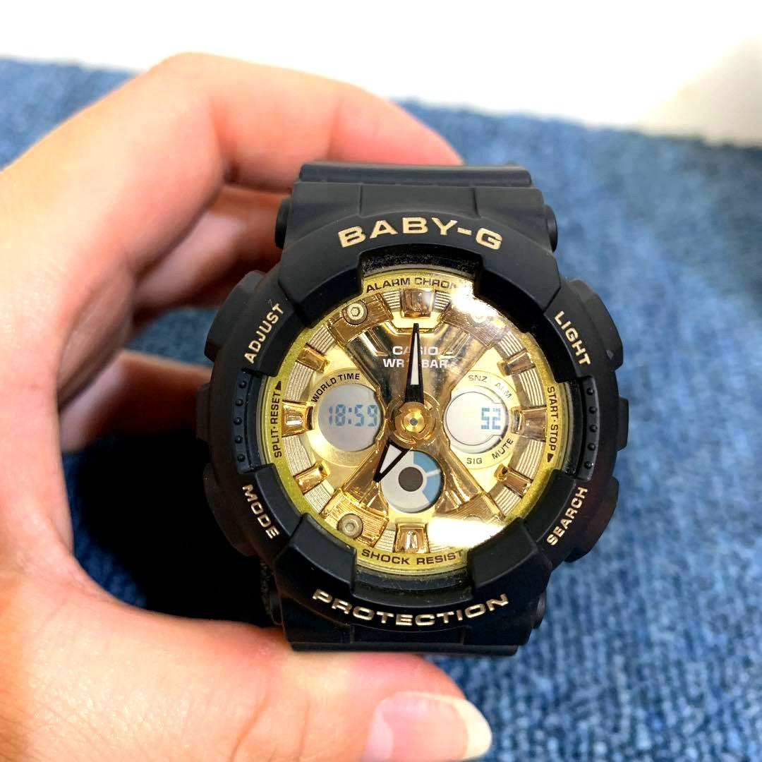 Casio Baby-G Black & Gold Watch