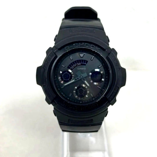 Casio G-Shock AW-591BB black shock resistant quartz watch with digital and analog display