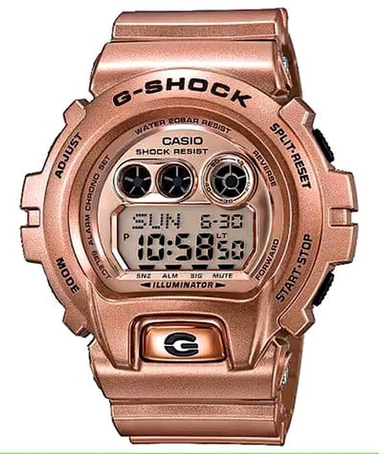 Casio G-Shock GD-X6900GD-9JF digital watch with resin case and strap, LED backlight, and shock resistant design