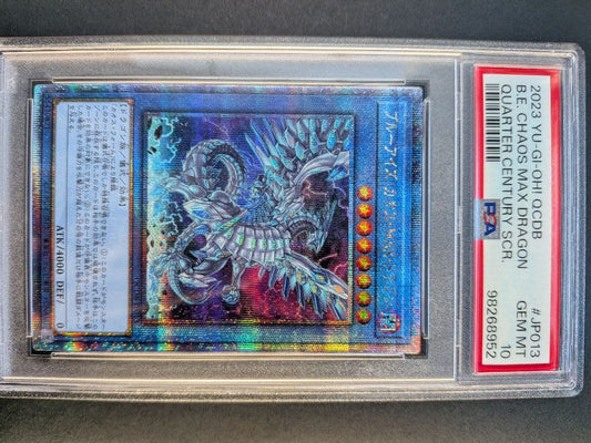 Blue-Eyes White Dragon Chaos MAX 25th single Yu-Gi-Oh card graded PSA 10 from Japan