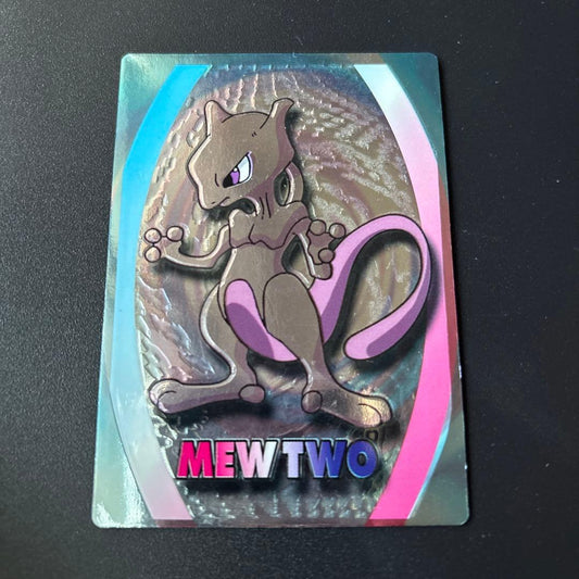 Meiji Pokémon Get Card Super Collection featuring Mewtwo showing various collectible cards