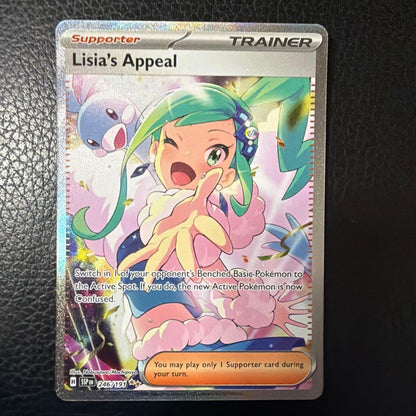 Overseas English version Pokemon Card featuring Luccia Appeal in used condition shown in photo