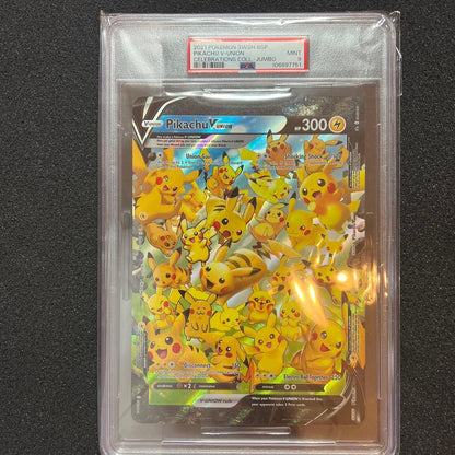 Bandai Pikachu V Union 25th Anniversary Jumbo Pokemon card jumbo size Japan import